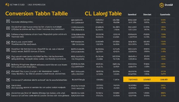 Tableau de conversion de cl en ml : guide simple et pratique